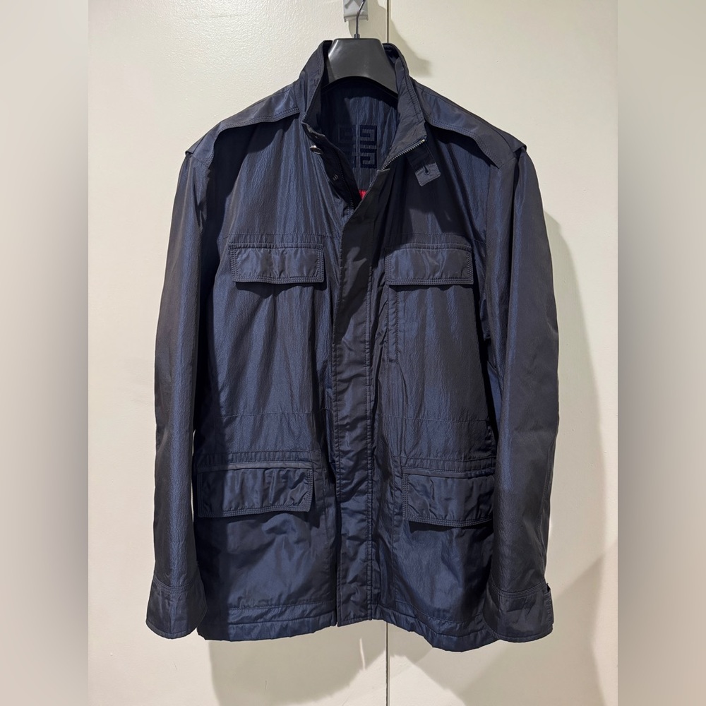 Givenchy Military Field Jacket in Dark Blue, Size 40R